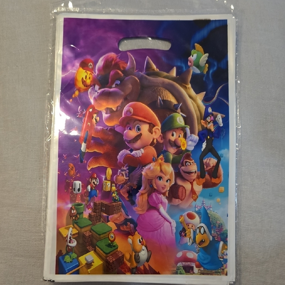 Super Mario Party Favor Bags